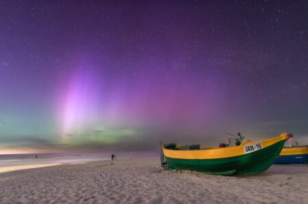 Zorza polarna nad Bałtykiem | Krzysztof Jędrzejewski Photography | NaMierzeje.pl