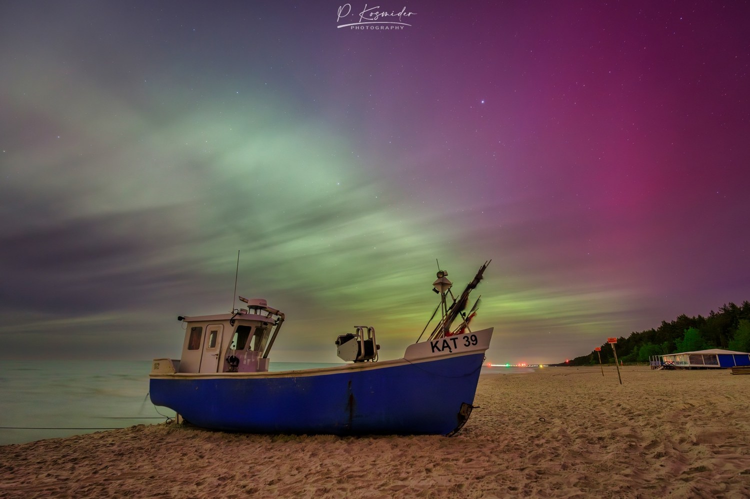 Zorza polarna nad Bałtykiem | Patryk Kosmider Photo | NaMierzeje.pl