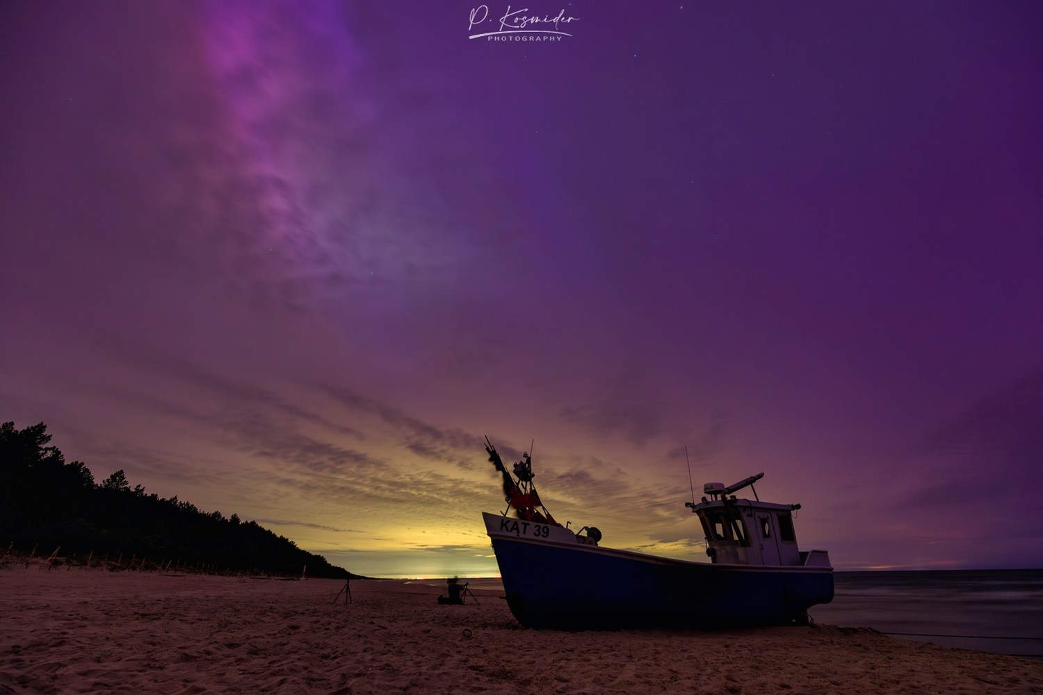 Zorza polarna nad Bałtykiem | Patryk Kosmider Photo | NaMierzeje.pl