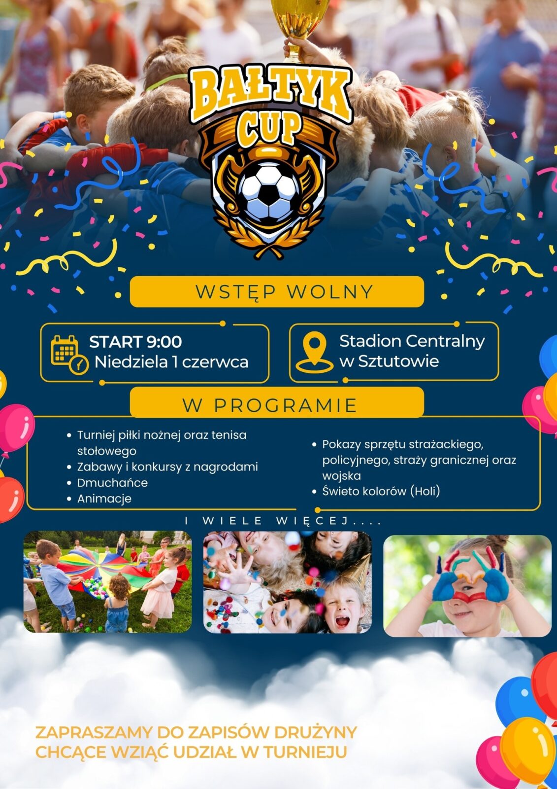 Dzien dziecka w Sztutowie plakat