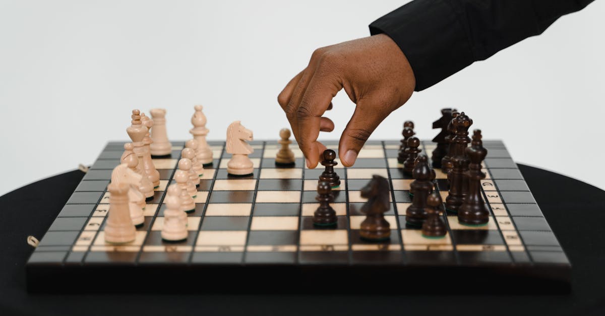 pexels-photo-6693061-6693061 A close-up view of a hand playing chess, focusing on strategy and decision-making.